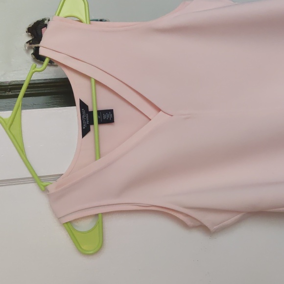 White House Black Market Unique Double Layer Peach Top Petite Small - Picture 1 of 4
